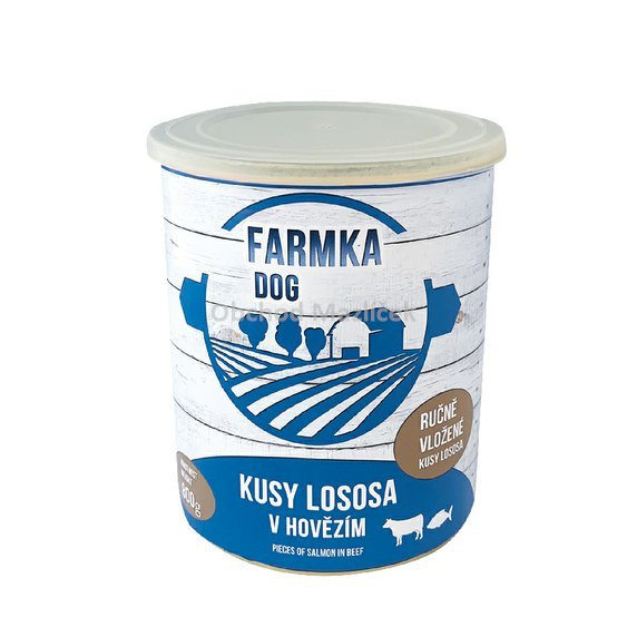 FARMKA DOG - Kusy lososa v hovězím